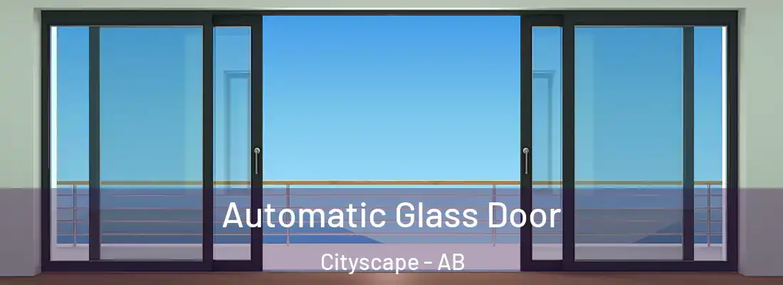  Automatic Glass Door Cityscape - AB
