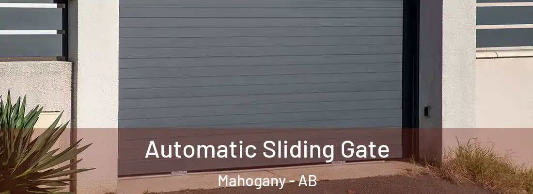  Automatic Sliding Gate Mahogany - AB