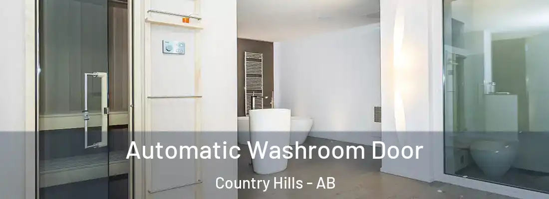  Automatic Washroom Door Country Hills - AB