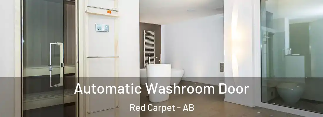  Automatic Washroom Door Red Carpet - AB