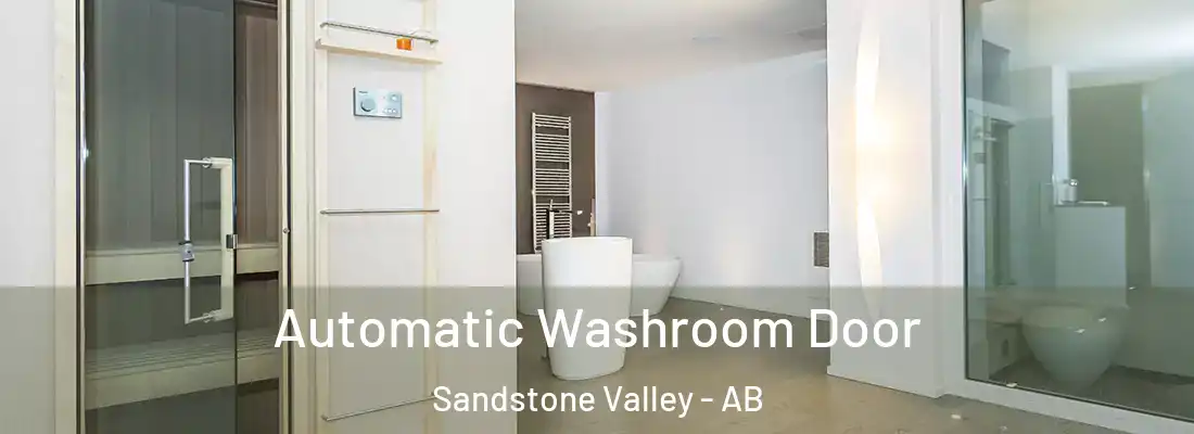  Automatic Washroom Door Sandstone Valley - AB