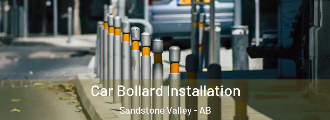  Car Bollard Installation Sandstone Valley - AB