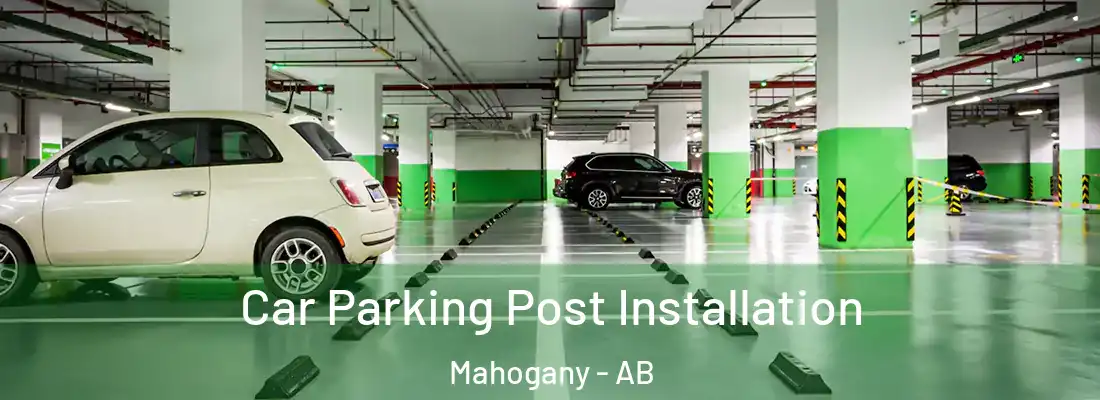  Car Parking Post Installation Mahogany - AB