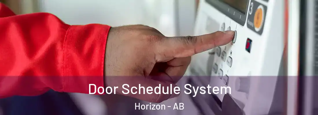  Door Schedule System Horizon - AB