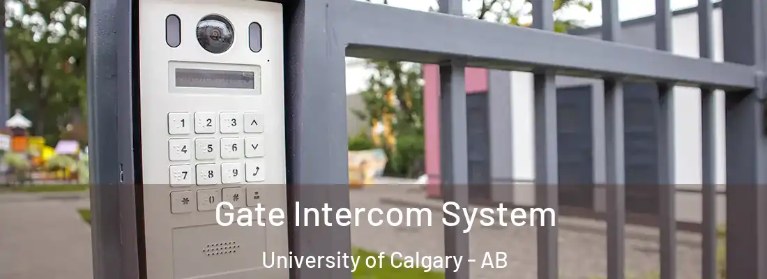  Gate Intercom System University of Calgary - AB