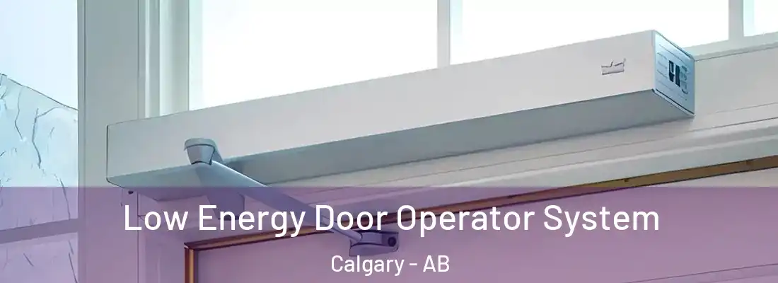  Low Energy Door Operator System Calgary - AB