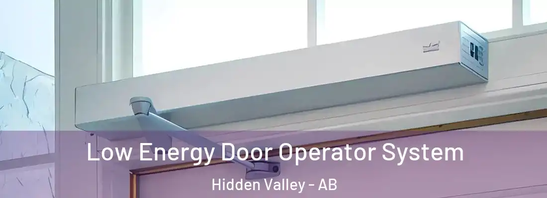  Low Energy Door Operator System Hidden Valley - AB