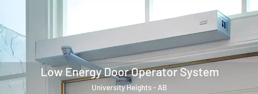  Low Energy Door Operator System University Heights - AB