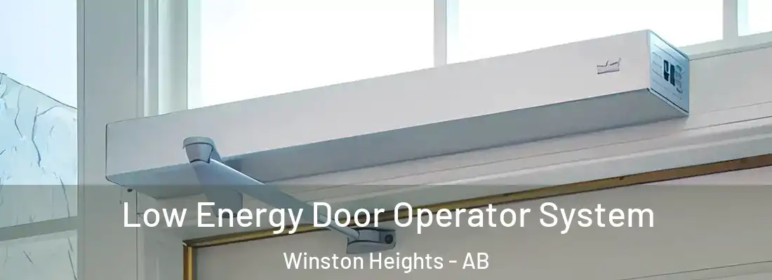 Low Energy Door Operator System Winston Heights - AB