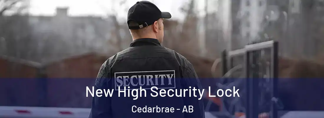  New High Security Lock Cedarbrae - AB