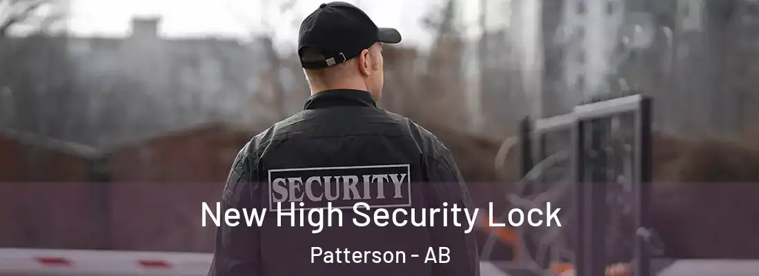  New High Security Lock Patterson - AB