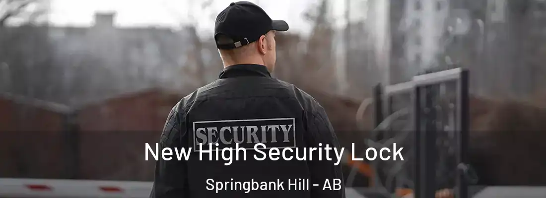  New High Security Lock Springbank Hill - AB