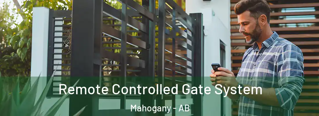  Remote Controlled Gate System Mahogany - AB