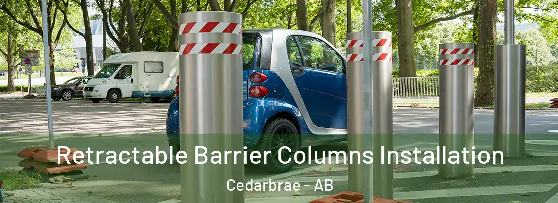  Retractable Barrier Columns Installation Cedarbrae - AB