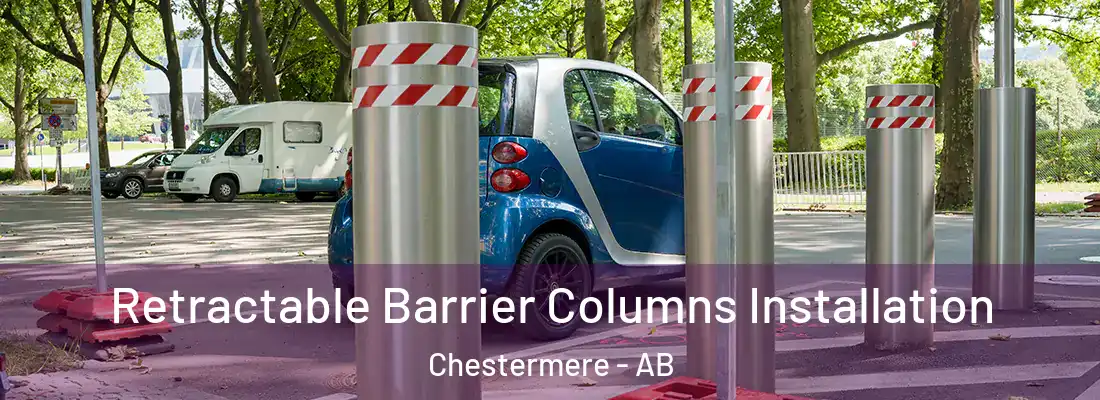  Retractable Barrier Columns Installation Chestermere - AB