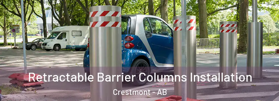  Retractable Barrier Columns Installation Crestmont - AB