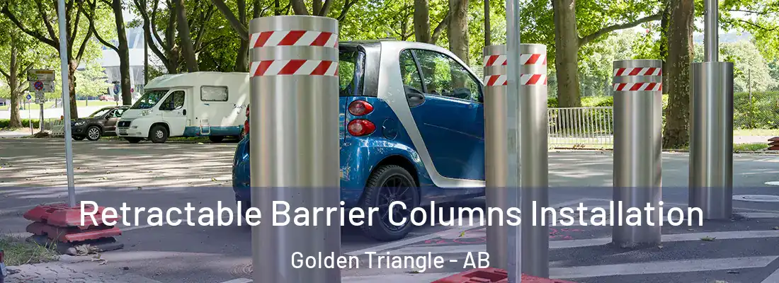  Retractable Barrier Columns Installation Golden Triangle - AB