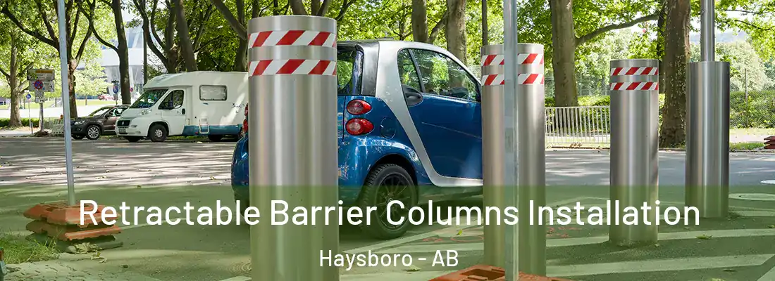  Retractable Barrier Columns Installation Haysboro - AB