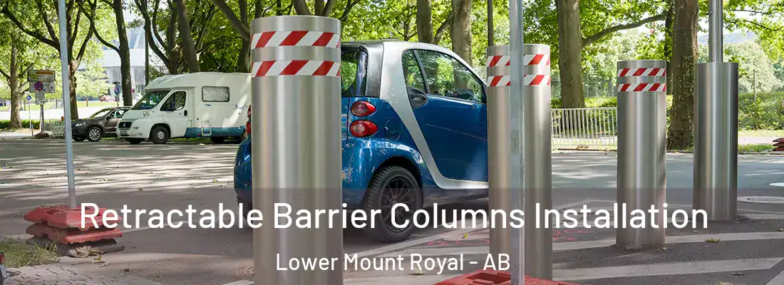  Retractable Barrier Columns Installation Lower Mount Royal - AB