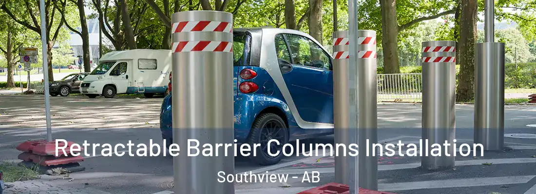  Retractable Barrier Columns Installation Southview - AB